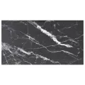 Dessus de table noir 120x65 cm 8 mm verre trempé design marbre