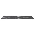 Dessus de table noir 120x65 cm 8 mm verre trempé design marbre
