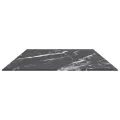 Dessus de table noir 120x65 cm 8 mm verre trempé design marbre