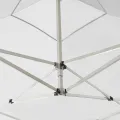 Tente de réception pliable avec parois Aluminium 2x2 m Blanc