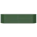 Lit surélevé de jardin Acier enduit de poudre 152x40x36 cm Vert