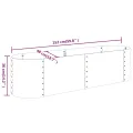 Lit surélevé de jardin Acier enduit de poudre 152x40x36 cm Vert