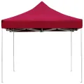 Tente de réception pliable Aluminium 4,5x3 m Bordeaux