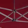 Tente de réception pliable Aluminium 4,5x3 m Bordeaux