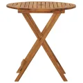 Ensemble à manger de jardin pliable 3 pcs Bois d'acacia solide