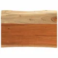 Dessus de table 50x40x3,8 cm rectangulaire bois massif d'acacia