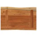 Dessus de table 50x40x3,8 cm rectangulaire bois massif d'acacia