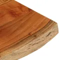 Dessus de table 50x40x3,8 cm rectangulaire bois massif d'acacia