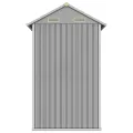 Abri de jardin gris clair 192x152,5x237 cm acier galvanisé