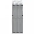 Porte-bûches gris clair 120x45x140 cm acier galvanisé