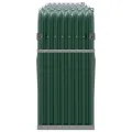 Porte-bûches vert 234x45x100 cm acier galvanisé