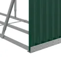 Porte-bûches vert 234x45x100 cm acier galvanisé