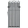 Porte-bûches gris clair 120x45x100 cm acier galvanisé
