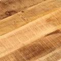 Dessus de table 140x50x2,5cm ovale bois massif de manguier brut