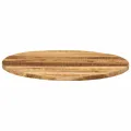 Dessus de table Ø 70x3,8 cm rond bois massif de manguier brut