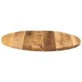 Dessus de table Ø 70x3,8 cm rond bois massif de manguier brut