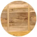 Dessus de table Ø 70x3,8 cm rond bois massif de manguier brut