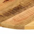 Dessus de table Ø 70x3,8 cm rond bois massif de manguier brut
