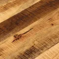 Dessus de table Ø 70x3,8 cm rond bois massif de manguier brut