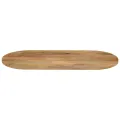 Dessus de table 110x50x3,8 cm ovale bois massif de manguier