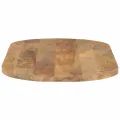 Dessus de table 110x50x3,8 cm ovale bois massif de manguier