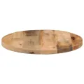 Dessus de table Ø 60x2,5 cm rond bois massif de manguier brut