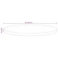 Dessus de table Ø 60x2,5 cm rond bois massif de manguier brut