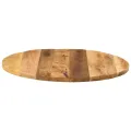 Dessus de table Ø 80x2,5 cm rond bois massif de manguier brut