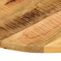 Dessus de table Ø 80x2,5 cm rond bois massif de manguier brut