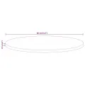 Dessus de table Ø 80x2,5 cm rond bois massif de manguier brut