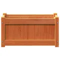 Jardinières 2 pcs cire marron bois de pin massif