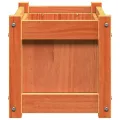 Jardinières 2 pcs cire marron bois de pin massif