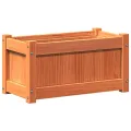 Jardinières 2 pcs cire marron bois de pin massif