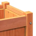 Jardinières 2 pcs cire marron bois de pin massif
