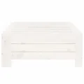 Couvercle de base de parasol blanc bois massif de pin