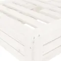 Couvercle de base de parasol blanc bois massif de pin