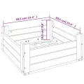 Couvercle de base de parasol blanc bois massif de pin