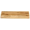 Dessus de table 60x20x2,5 cm bord vif bois massif manguier brut