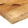 Dessus de table 60x20x2,5 cm bord vif bois massif manguier brut