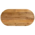 Dessus de table 100x50x3,8 cm ovale bois massif de manguier