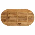 Dessus de table 100x50x3,8 cm ovale bois massif de manguier