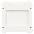 Jardinière blanc 31x31x31 cm bois de pin massif