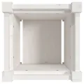 Jardinière blanc 31x31x31 cm bois de pin massif