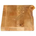 Dessus de table à bord vivant 80x20x3,8 cm bois massif manguier