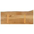 Dessus de table à bord vivant 80x20x3,8 cm bois massif manguier