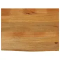 Dessus de table à bord vivant 90x60x2,5 cm bois massif manguier
