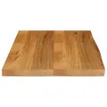 Dessus de table à bord vivant 90x60x2,5 cm bois massif manguier