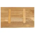 Dessus de table à bord vivant 60x20x3,8 cm bois massif manguier