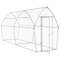 Cage pour poules argenté 400x105x182 cm acier galvanisé