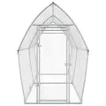 Cage pour poules argenté 400x105x182 cm acier galvanisé